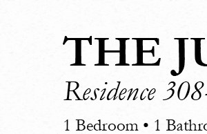 JUNCTION-1BR FLOOR PLAN APT 308/408 JUNCTION-1 BEDROOM PLAN L